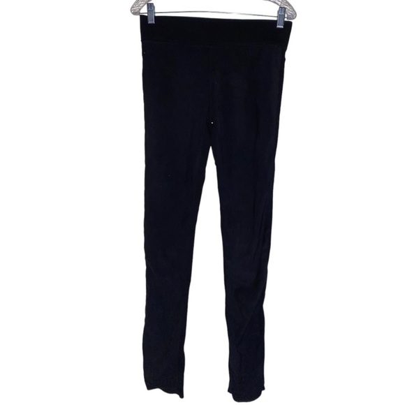 Club Monaco Black Women Compression Legging‎ Pants Size 6 Ruched Ankle Slim Fit - Picture 1 of 6